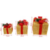 LED Christmas Light Up Sparkle Gift Boxes with Cotton Threads