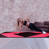 ZERRO Rosy Red & Black Foldable Gymnastics Mat