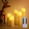 LED Candles Real Wax or Plastic 3/5 pcs