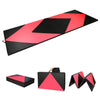 ZERRO Rosy Red & Black Foldable Gymnastics Mat