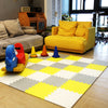 Alfombrillas de puzzle -Amarillo y blanco y gris