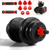 ZERRO Dumbbell Set with Handle Adjustable 2 x 10 kg 2 x 15 kg 2 x 20 kg