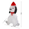 Perro de Navidad LED autoinflable