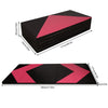 ZERRO Rosy Red & Black Foldable Gymnastics Mat