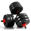 ZERRO Dumbbell Set with Handle Adjustable 2 x 10 kg 2 x 15 kg 2 x 20 kg