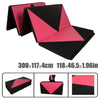 ZERRO Rosy Red & Black Foldable Gymnastics Mat