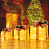 LED Christmas Light Up Sparkle Gift Boxes