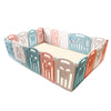 Foldable Baby Playpen Blue White Pink