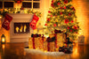 LED-Weihnachtsbeleuchtung Glitzernde Geschenkboxen mit Baumwollfäden