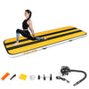 ZERRO Yellow Air Track Tumbling Mat with Electric Pump