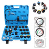 Universial Car Cooling System Kit serbatoio d'acqua rivelatore di perdite radiatore pressione vuoto Tester 28 pezzi