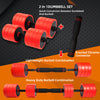 ZERRO 2in1 Dumbbell & Barbell Set Iron Dumbbell Set