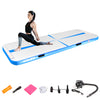 ZERRO Blue Air Track Tumbling Mat with Electric Pump