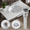 Basin Sink Waste Chrome Slotted Pop UP Click Clack with Overflow