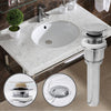 Rifiuti per lavabo in cromo scanalati Pop UP Click Clack con troppopieno