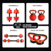 ZERRO Iron Kettlebell Dumbbell & Barbell Set with Handle Adjustable