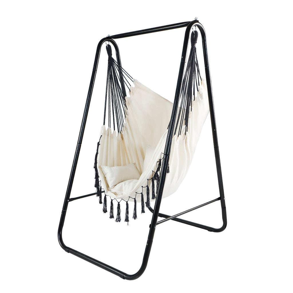 Hammock Chair Stand with Hanging Swing CCLIFE HOME ZERRO