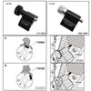 Engine Timing Belt Tool Camshaft Locking Kit Compatible with VAG/VW/Audi/Skoda/Seat  1.4 1.6 1.9 2.0 SDI/TDI