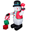 Self Inflatable LED Snowman + Gift Boxes