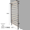 ZERRO Swedish Ladder Wall Bars Wooden Metall