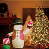 Self Inflatable LED Snowman + Gift Boxes