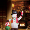 Self Inflatable LED Snowman + Gift Boxes