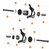 Universal Front Wheel Bearing Hub Puller Remover Removal Tool Kit 23 pcs