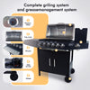 Gas Grill Barbecue 6+1 only for EU, without gas low pressure regulator