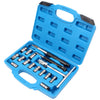 Master Diesel Injector Seat Cutter Injector Cleaning Tool kit 17 pcs